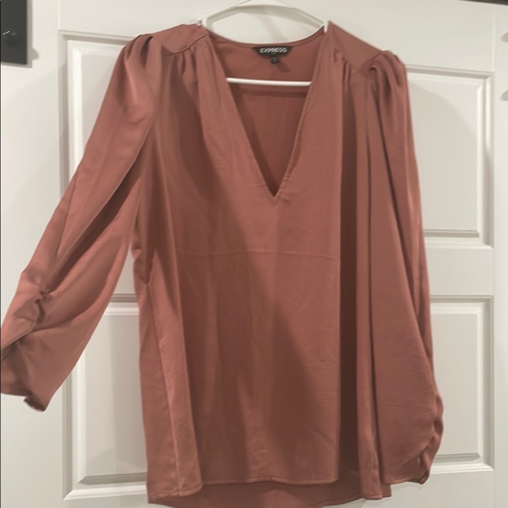 Express Cuffed Sleeve Blouse